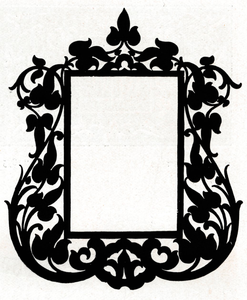 Ein Entwurf für einen Bilderrahmen mit dem Titel Ästhetisch, 1898 von Unbekannt