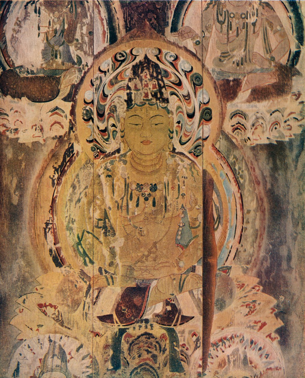 Ein Gemälde auf der Kernsäule der Pagode im Daigoji-Kloster, 13. Jahrhundert von Unbekannt