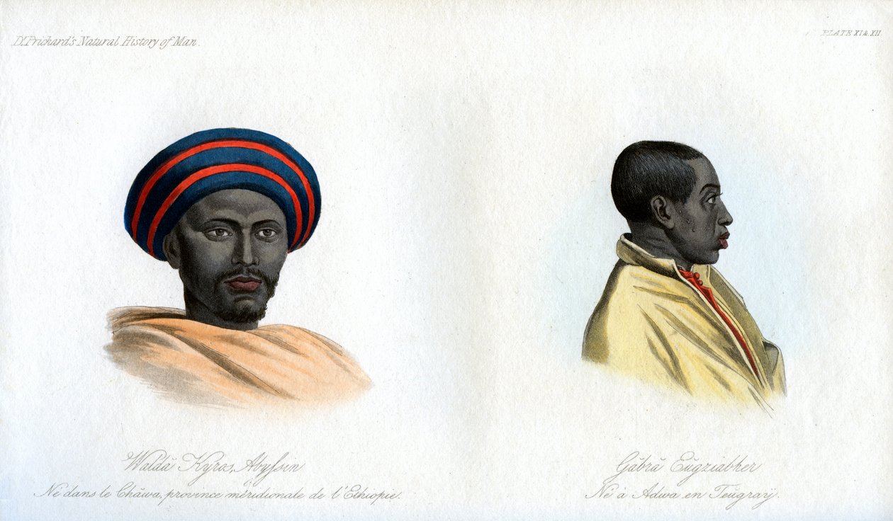 Abessinische Porträts, 1848 von Unbekannt