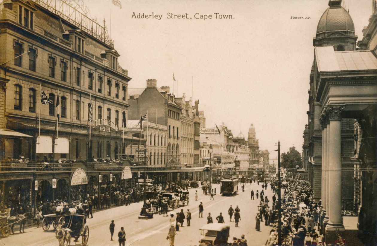 Adderley Street, Kapstadt, um 1900 von Unbekannt