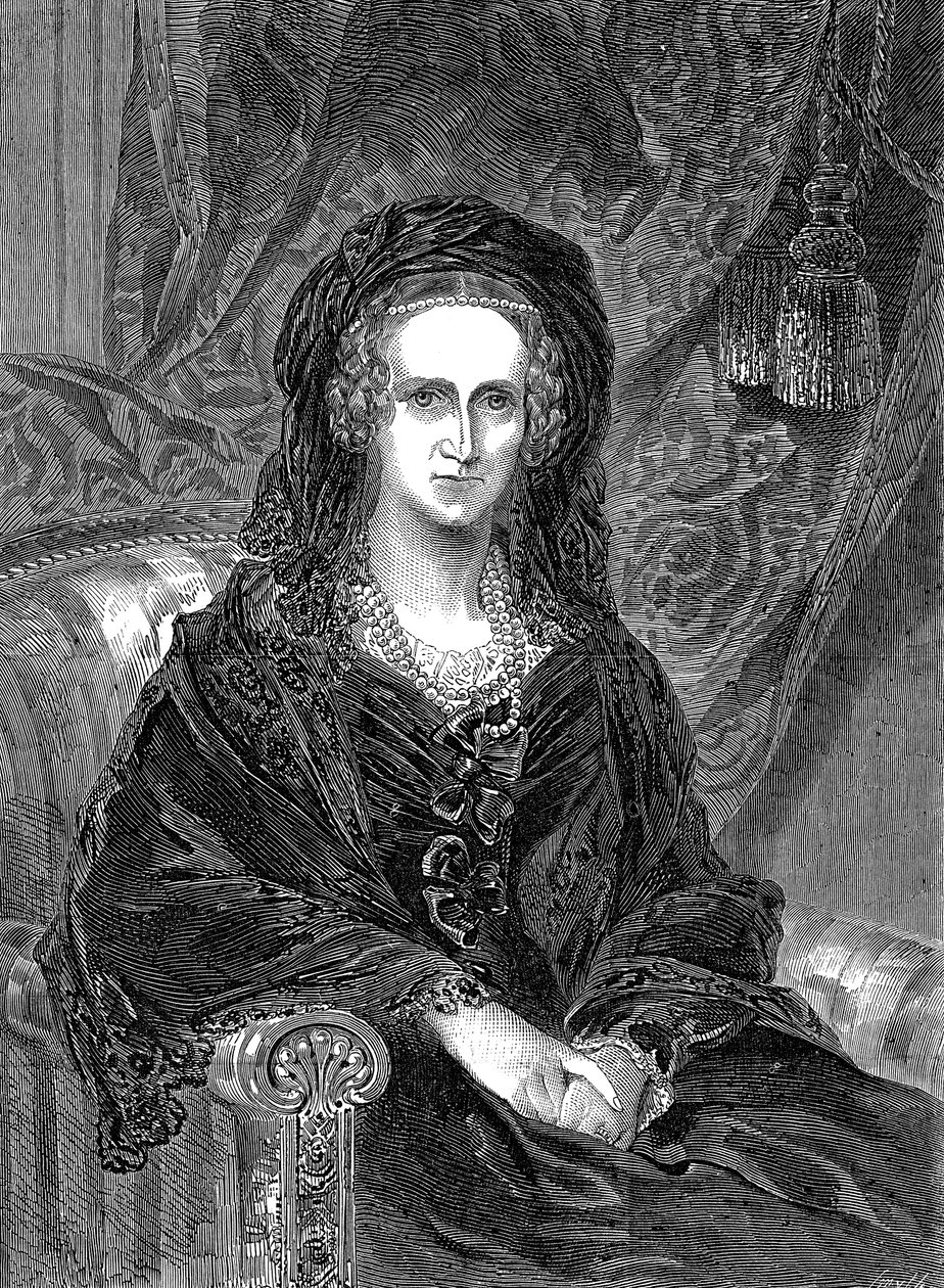 Adelaide von Sachsen-Coburg-Meiningen 1792-1849, deutsch-geborene Königin-Gemahlin von Wilhelm IV., 1849 von Unbekannt