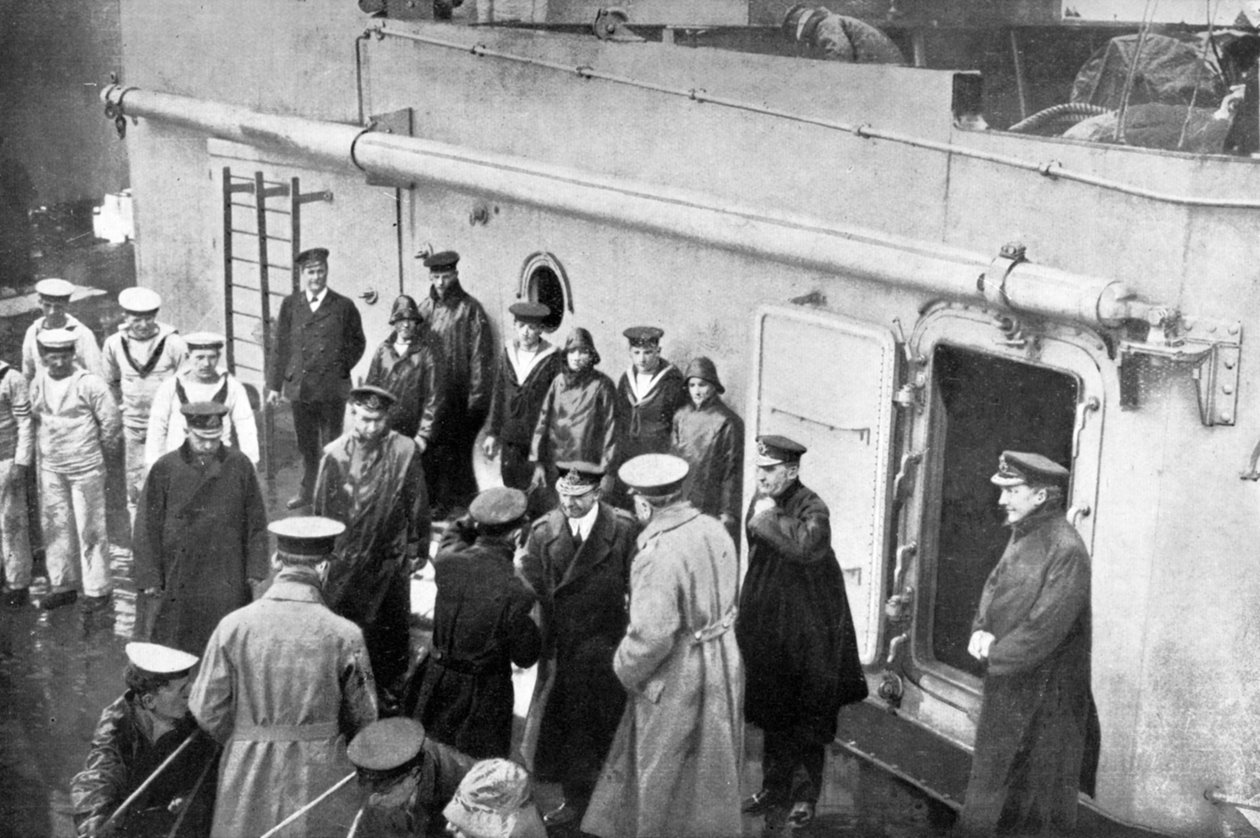 Admiral Jellicoes Abschied von Lord Kitchener, Erster Weltkrieg von Unbekannt