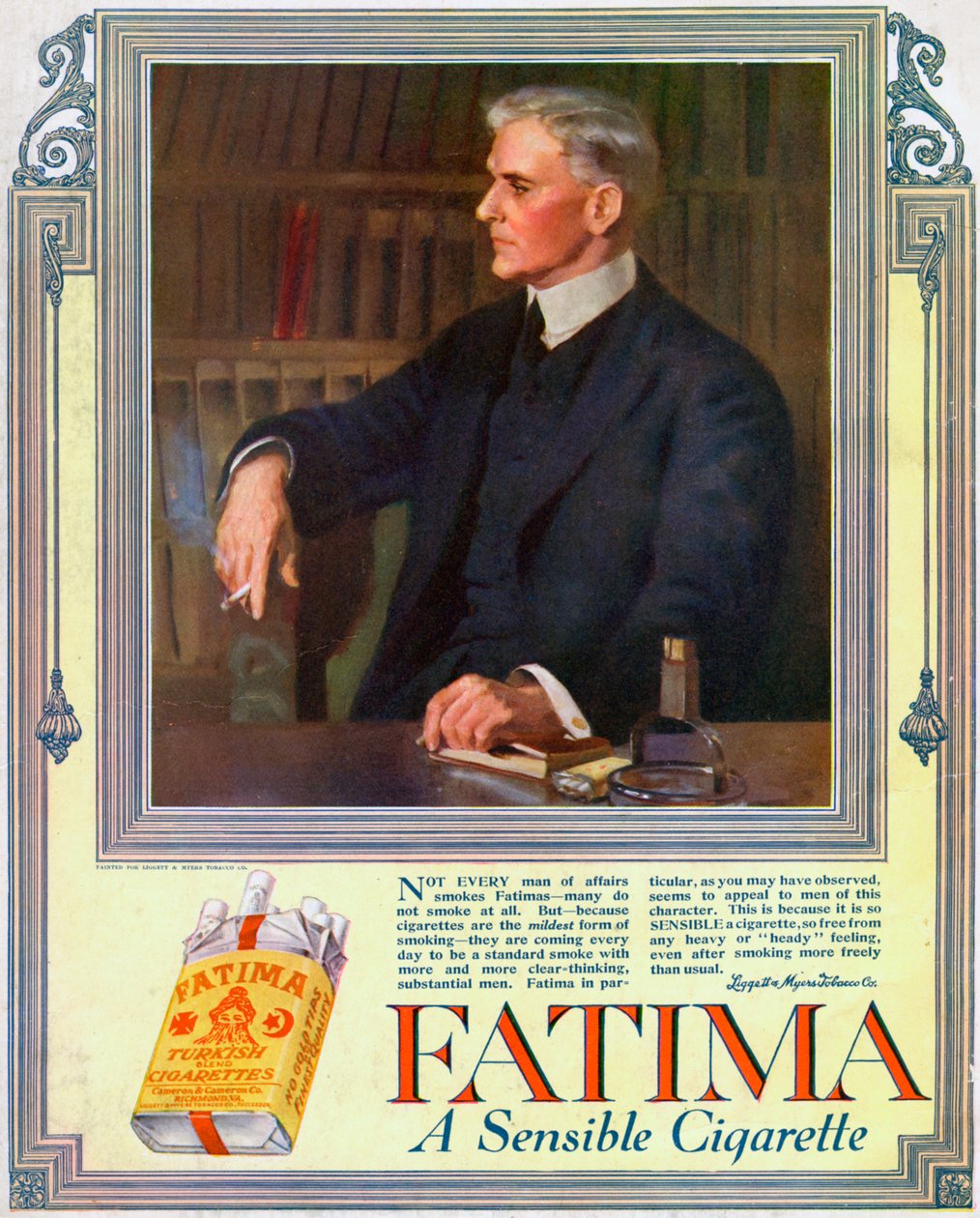 Werbung für Fatima-Zigaretten, 1916 von Unbekannt