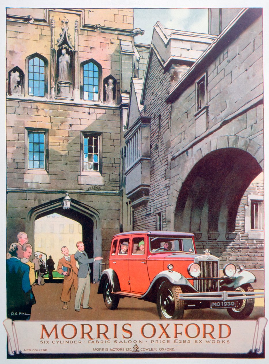Werbung für das Morris Oxford Auto, 1930 von Unbekannt