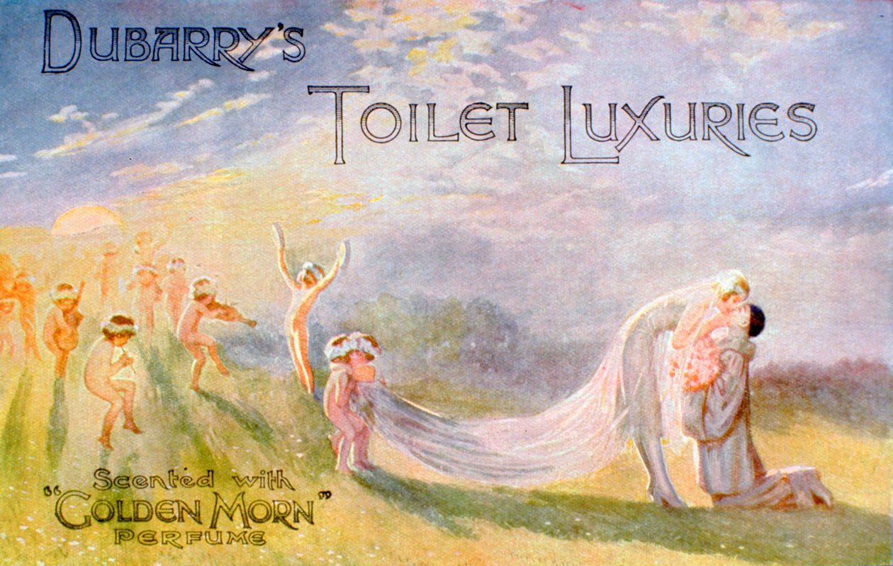 Werbung für Dubarrys Toilettenluxus, parfümiert mit Golden Morn, 1922 von Unbekannt