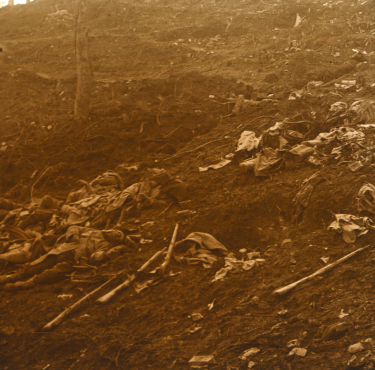Nach dem Angriff, Les Éparges, Nordfrankreich, 1915 von Unbekannt