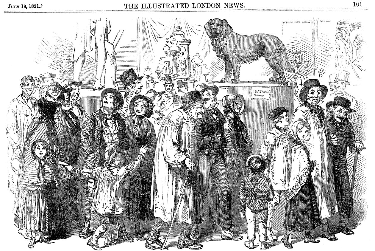 Landarbeiter und ihre Familien auf der Großen Ausstellung von 1851 von Unbekannt