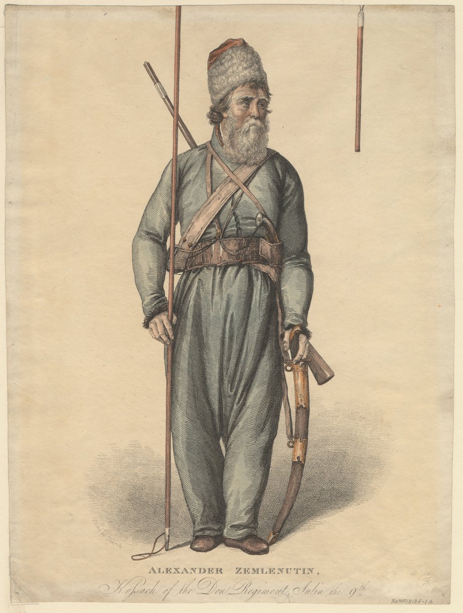 Alexander Zemlyanukhin, Kosake des Don-Regiments, um 1813 von Unbekannt