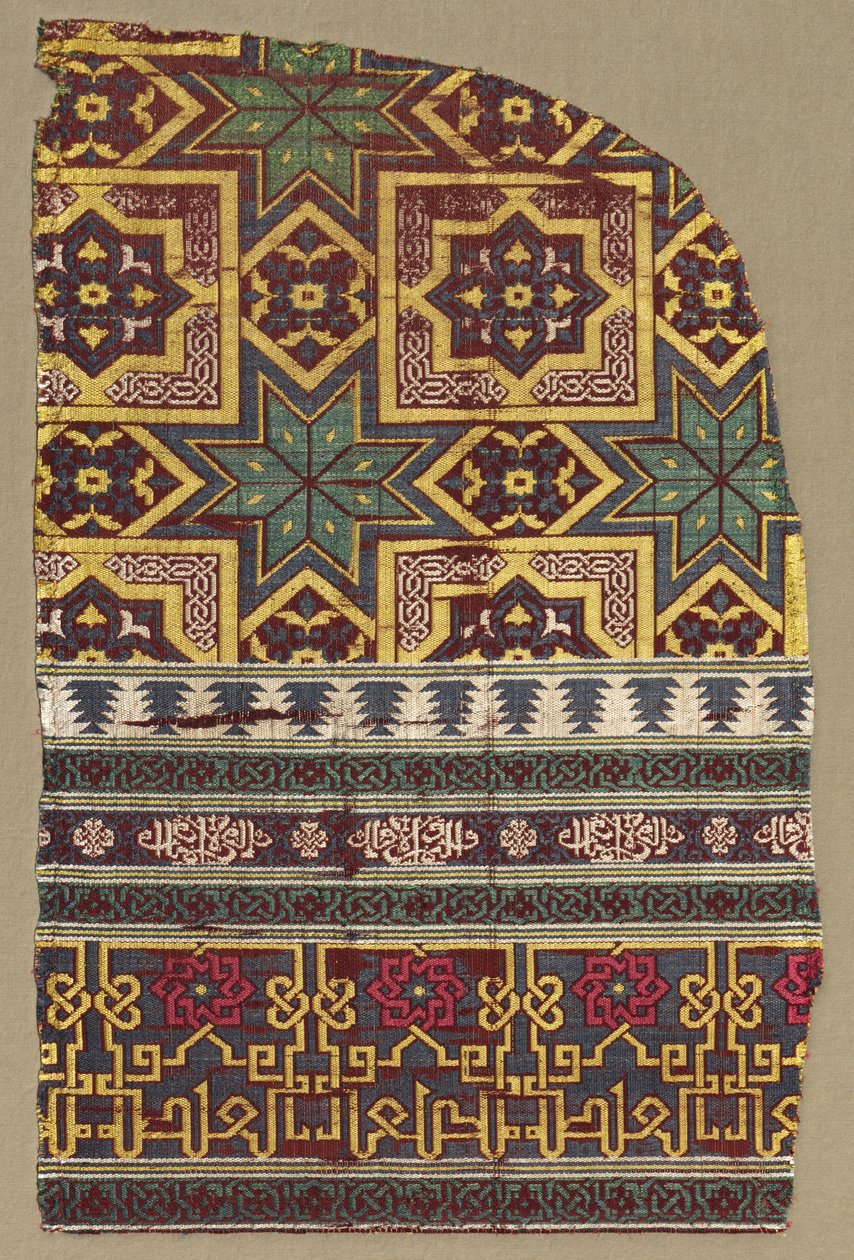 Alhambra-Hängefragment mit dekorierten Bändern von Unbekannt