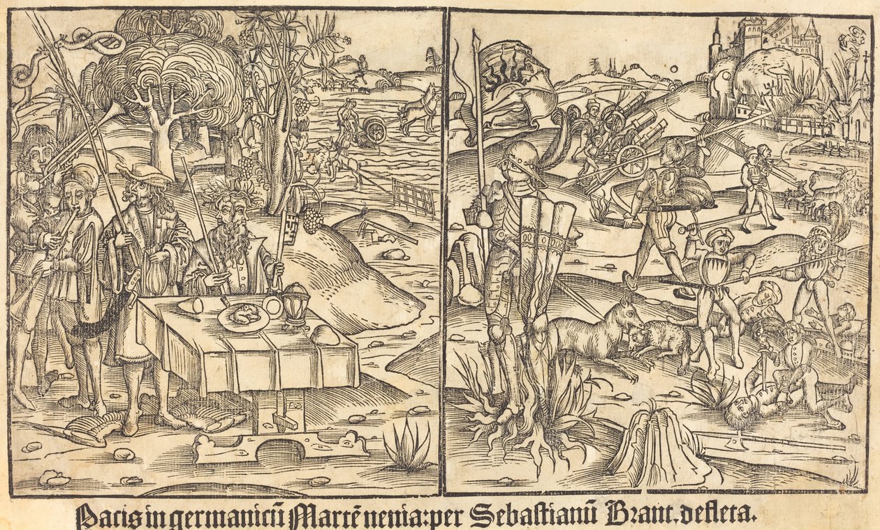 Allegorie von Krieg und Frieden von Unbekannt