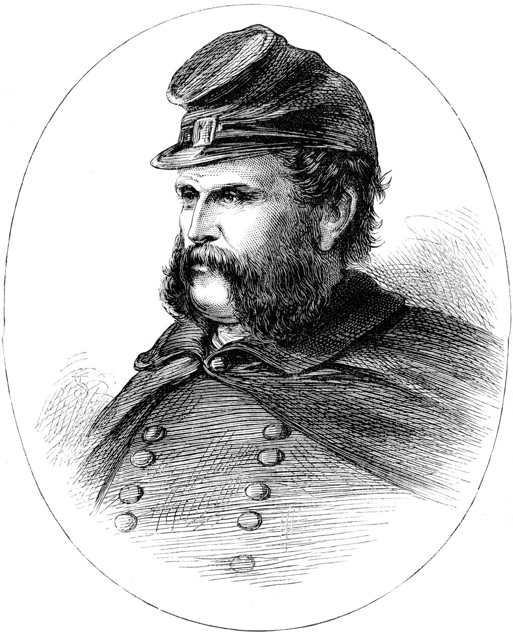 Ambrose Burnside, Unionsgeneral des amerikanischen Bürgerkriegs, um 1880 von Unbekannt