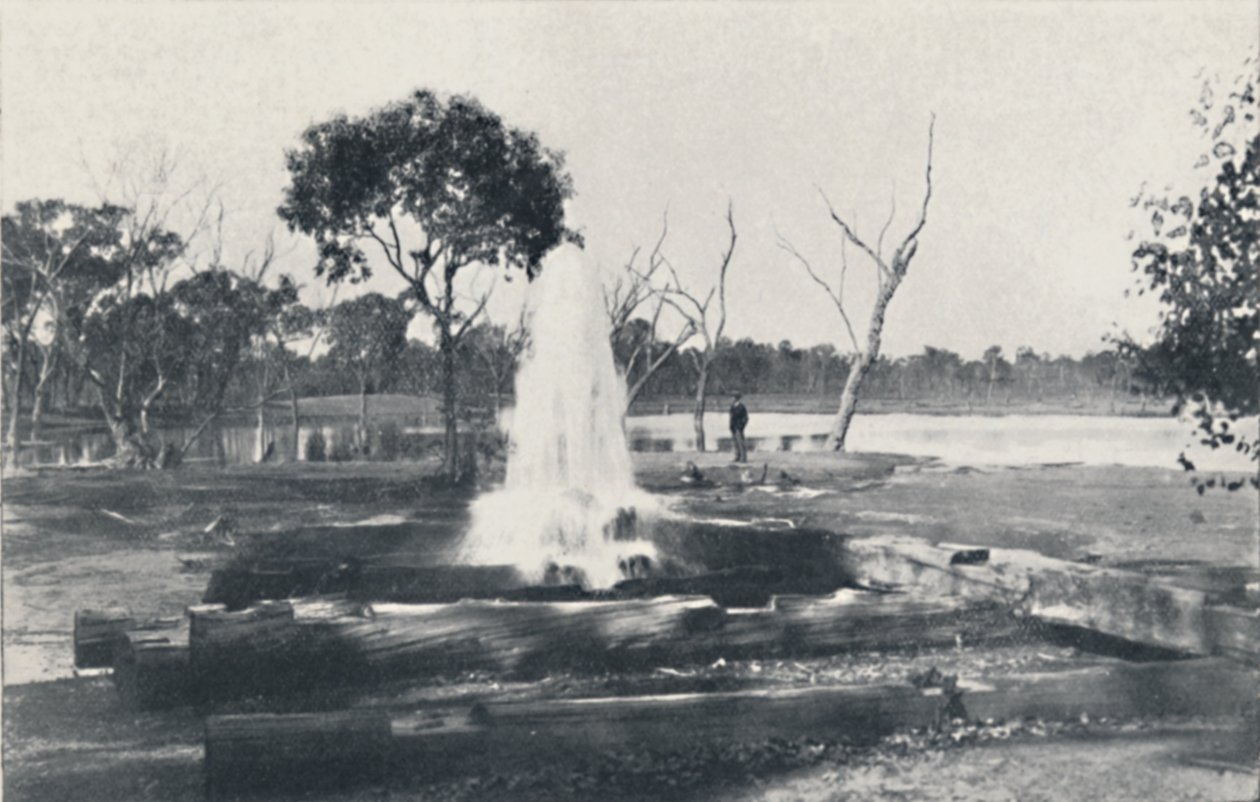 Ein artesischer Brunnen, 1923 von Unbekannt