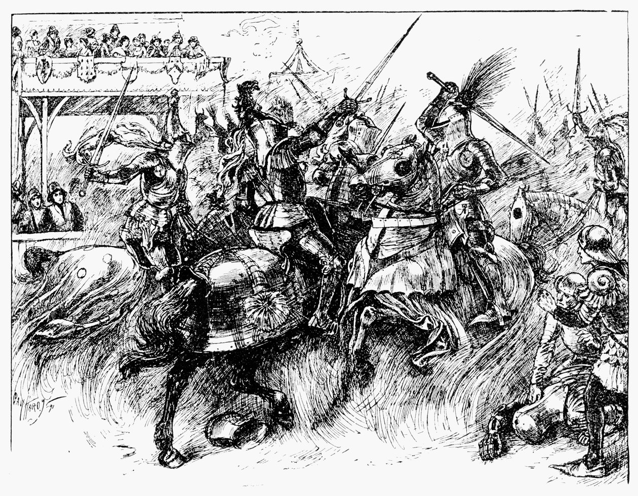 Ein englisches Turnier, 1909 von Unbekannt