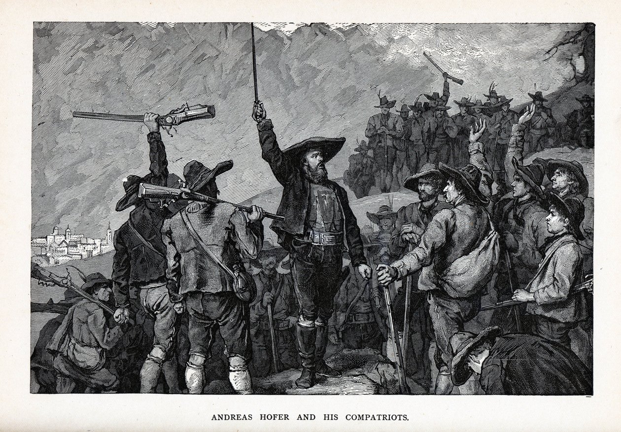 Andreas Hofer und seine Landsleute, 1882 von Unbekannt