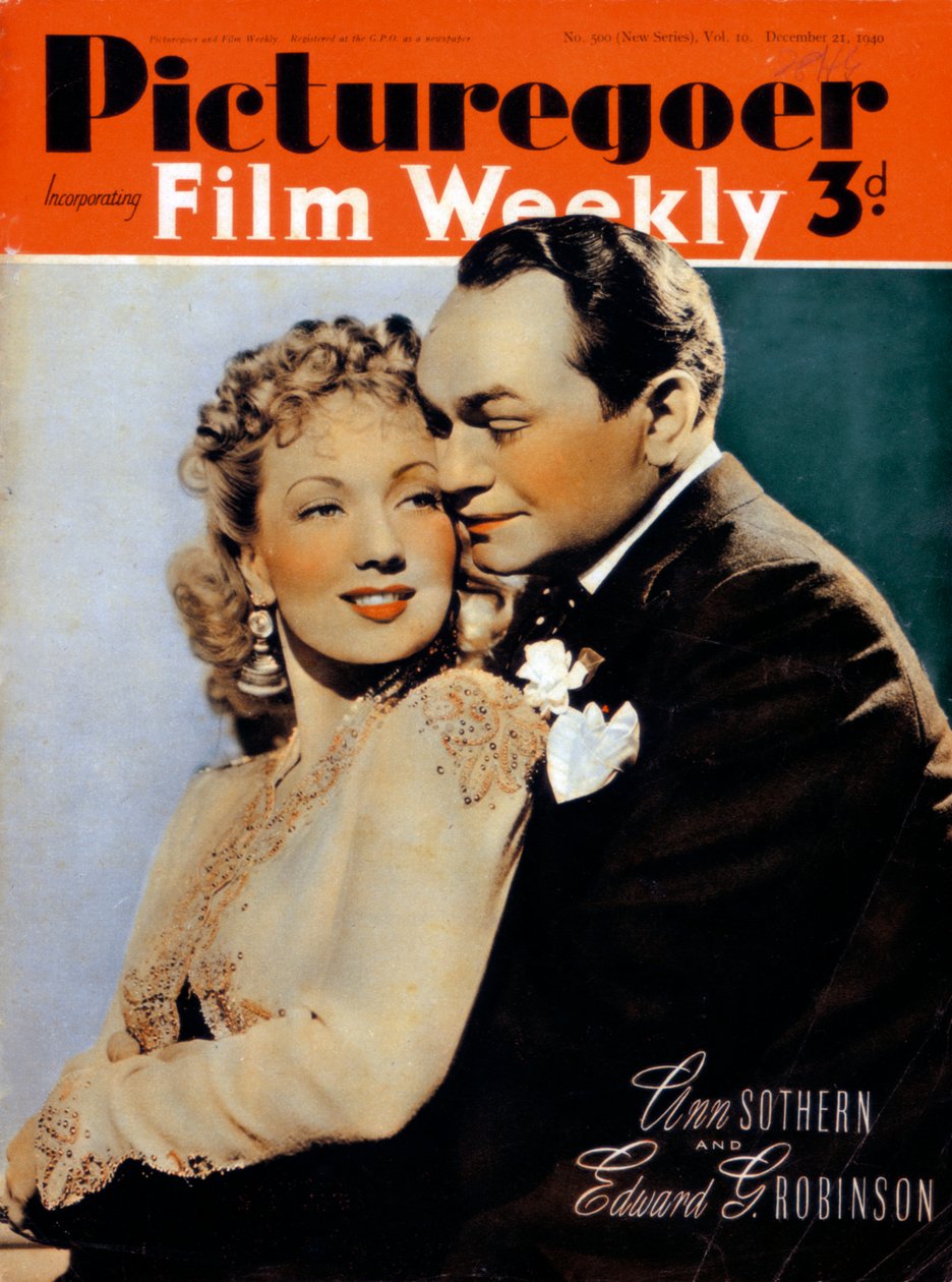 Ann Sothern 1909-2001 und Edward G. Robinson 1893-1964, Schauspieler, 1940 von Unbekannt