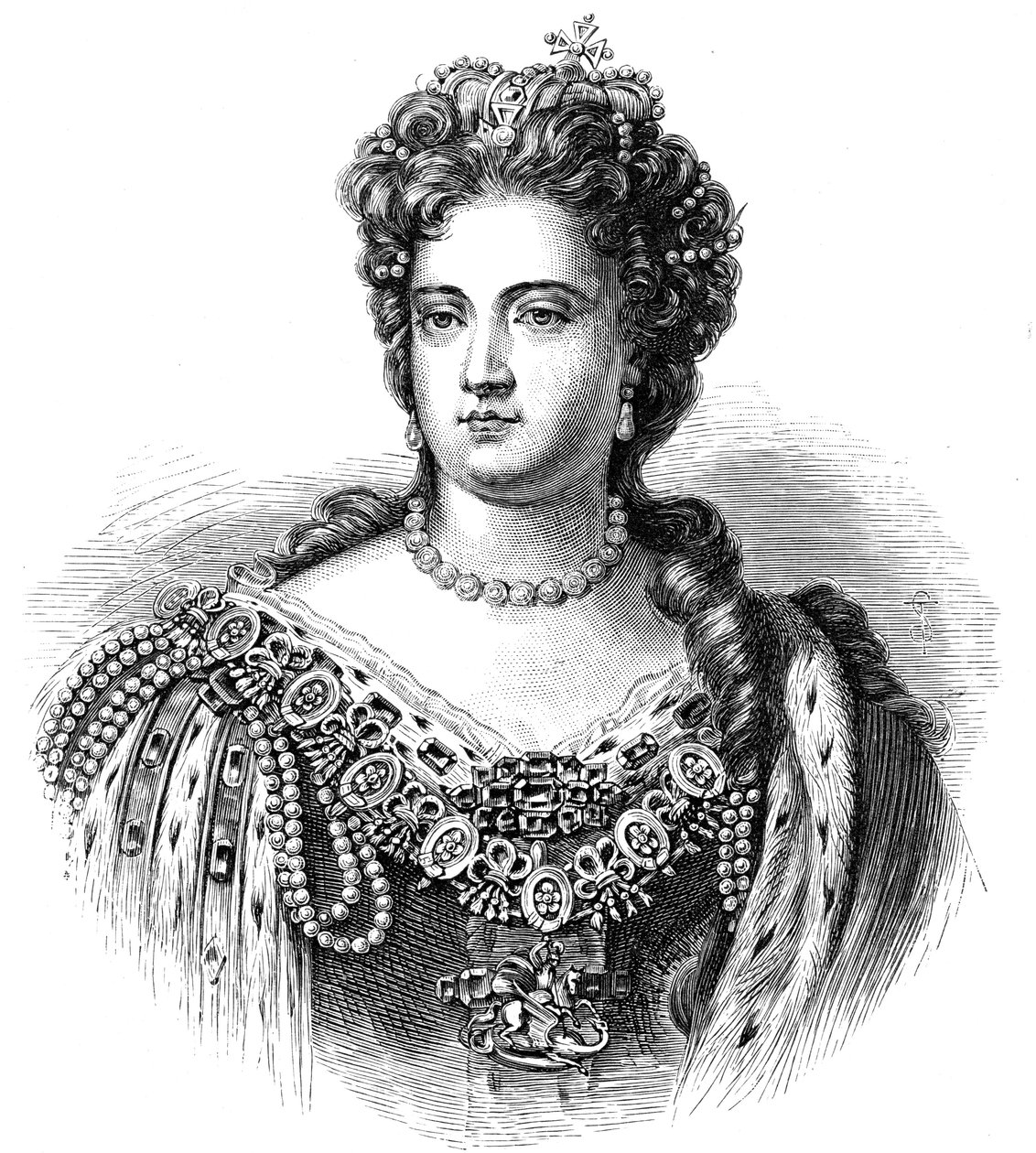 Anne 1665-1714, Königin von Großbritannien und Irland ab 1702, 1880 von Unbekannt