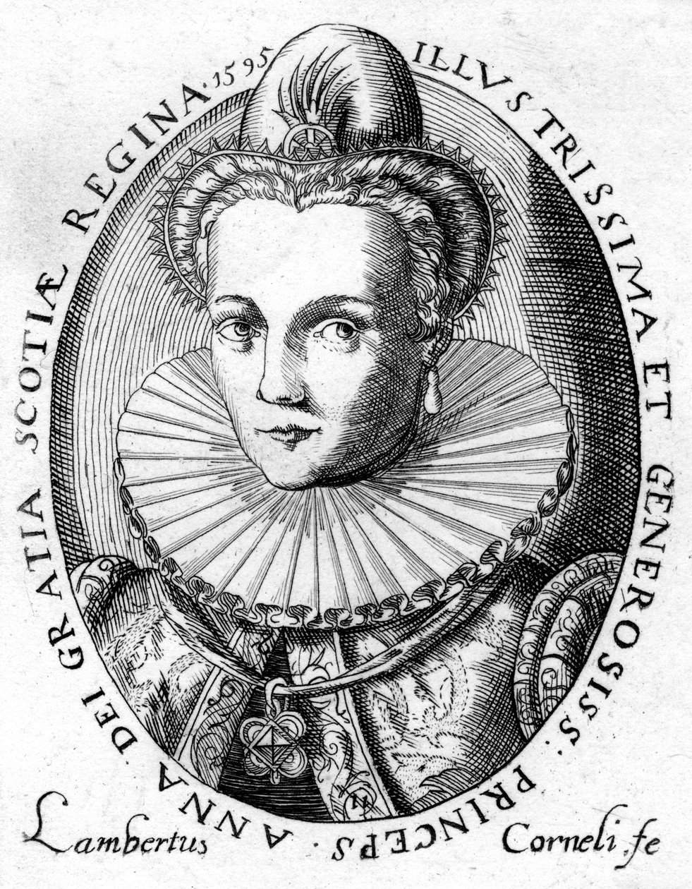 Anne von Dänemark, Königin von König James I. von England und VI. von Schottland von Unbekannt