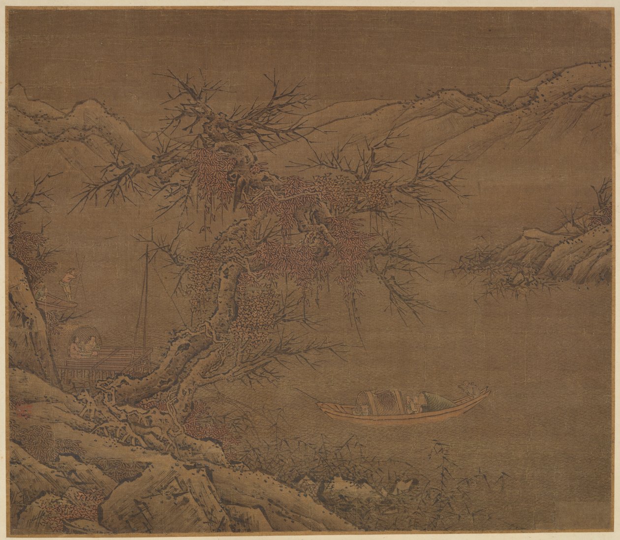Annäherung an das Winterufer, Ming-Dynastie, 1368-1644 von Unbekannt