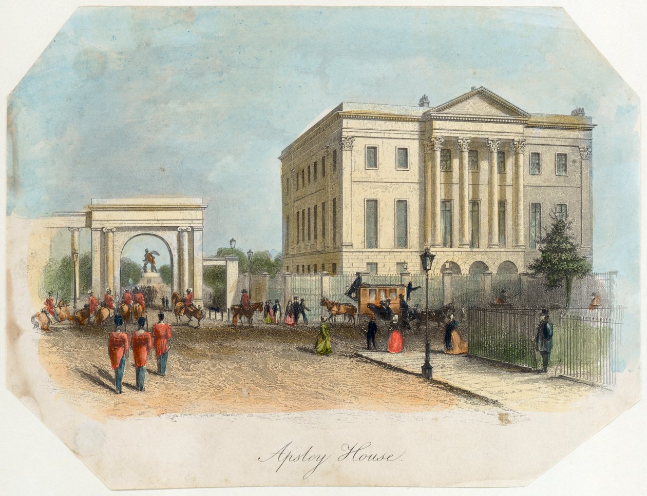Apsley House, Hyde Park Corner, London, 1850 von Unbekannt