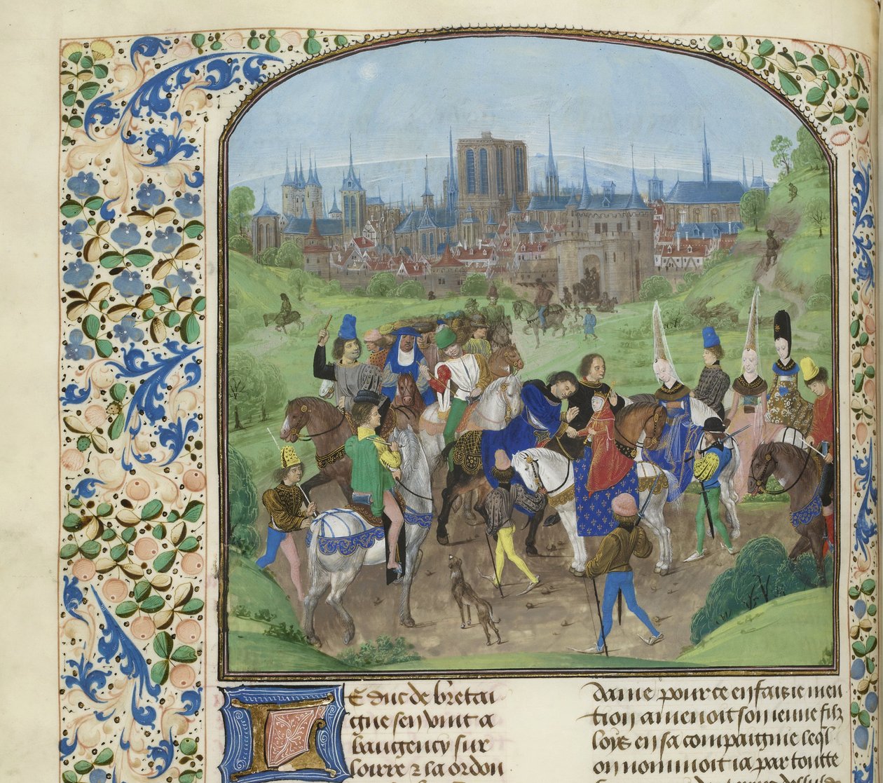 Ankunft von Herzog Ludwig II. von Anjou in Paris, ca. 1470-1475 von Unbekannt