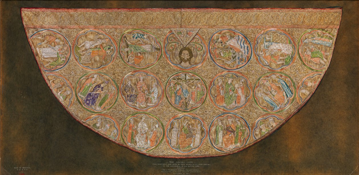 Ascoli-Mantel, frühes 20. Jahrhundert, Original aus dem 13. Jahrhundert von Unbekannt