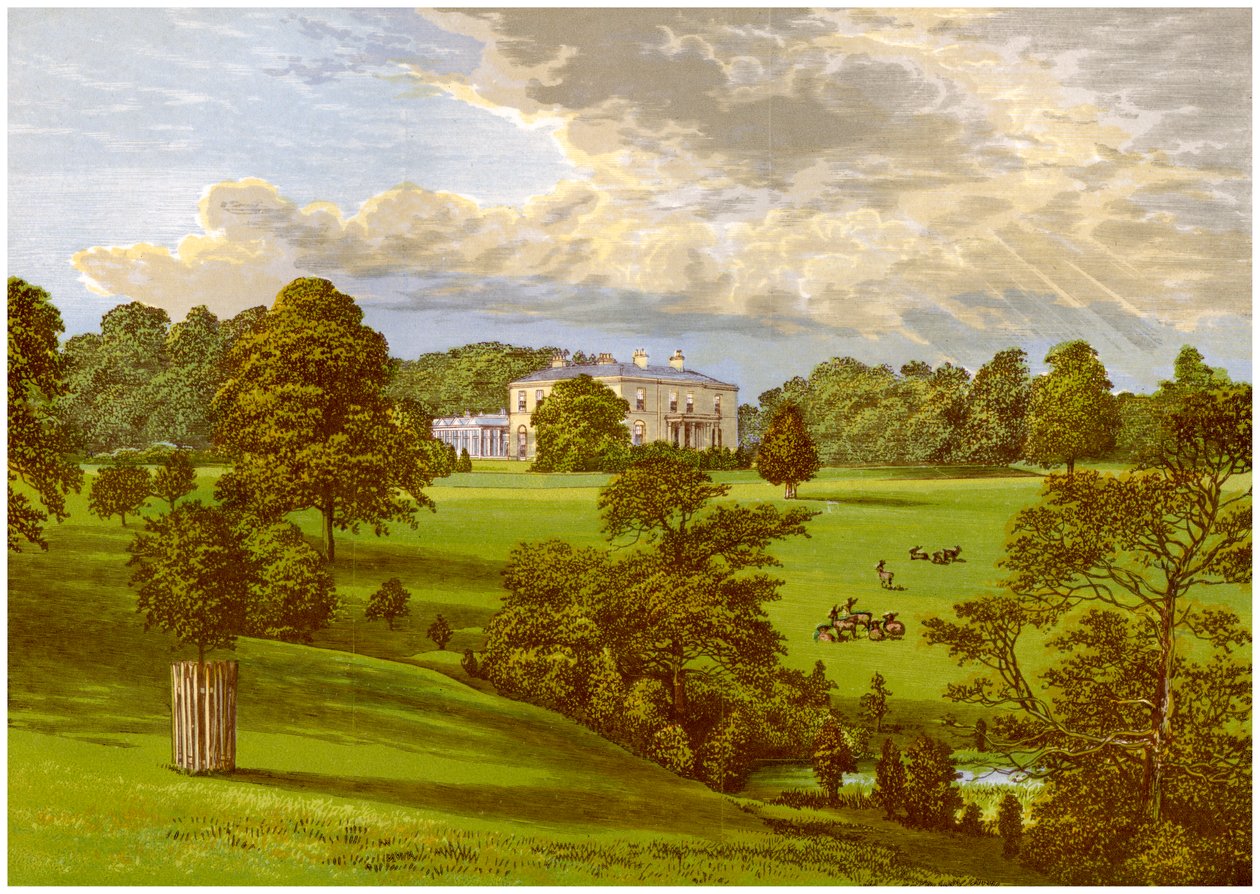 Ashcombe Park, Staffordshire, Heimat der Familie Sneyd, um 1880 von Unbekannt