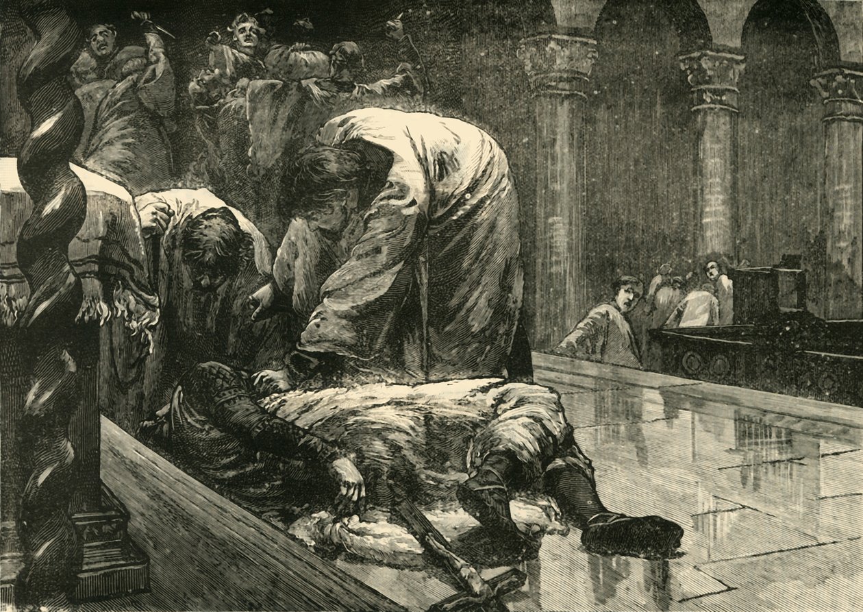 Ermordung des Kaisers Leo V., 820 n. Chr., 1890 von Unbekannt