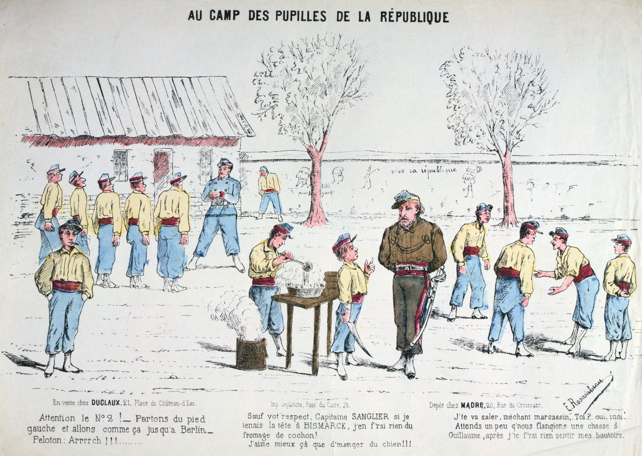 Im Lager der Zöglinge der Republik, 1871 von Unbekannt