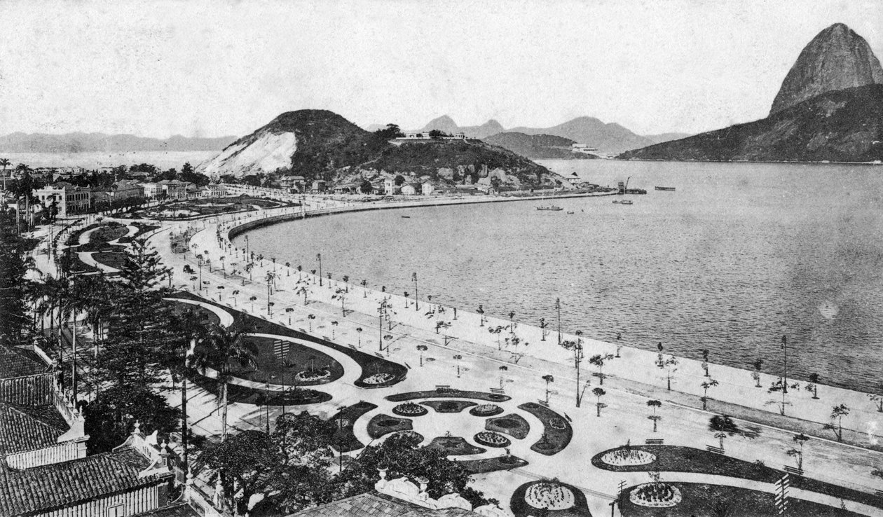 Avenida Beira-Mar, Botafogo, Rio de Janeiro, frühes 20. Jahrhundert von Unbekannt