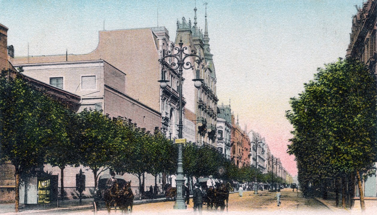 Avenida de Mayo, Buenos Aires, Argentinien, frühes 20. Jahrhundert von Unbekannt