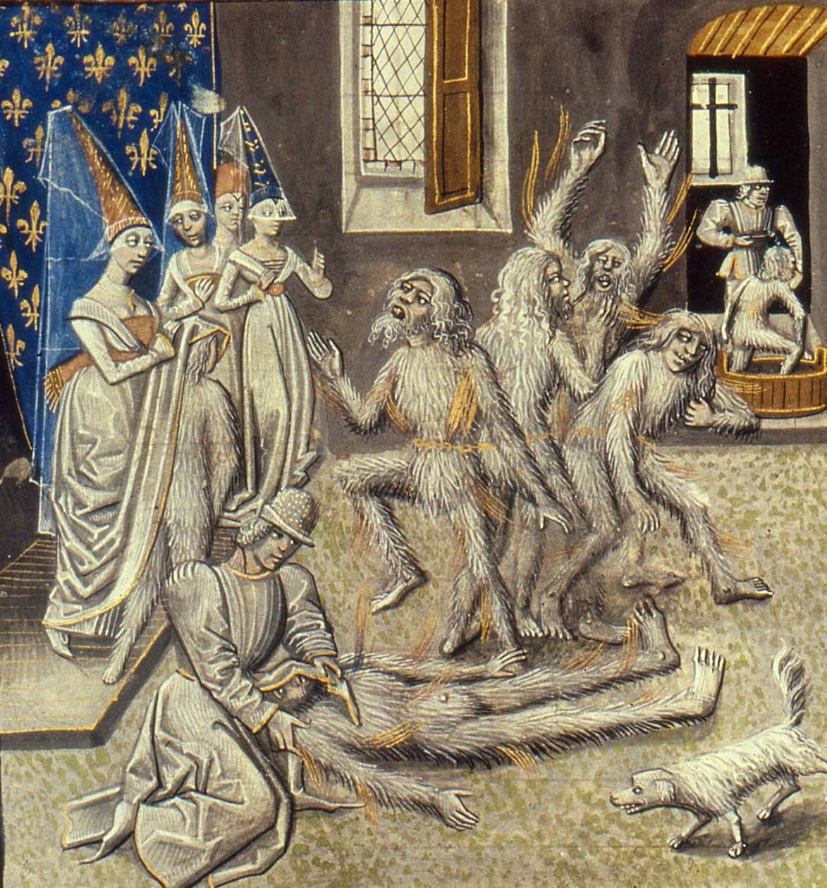 Bal des Ardents Miniatur aus den Grandes Chroniques de France von Jean Froissart, 15. Jahrhundert von Unbekannt