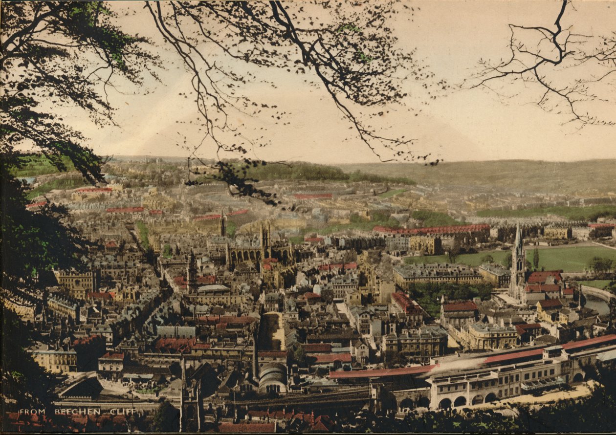 Bath von Beechen Cliff, ca. 1925 von Unbekannt
