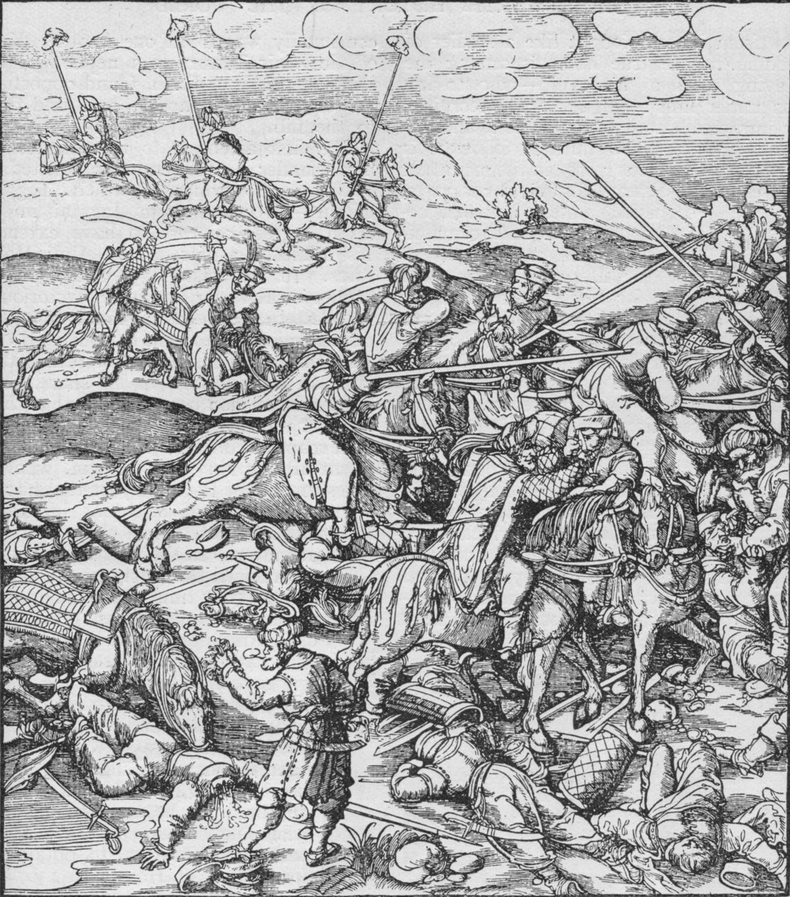 Schlacht zwischen den Mongolen unter Timur und den Türken von Unbekannt