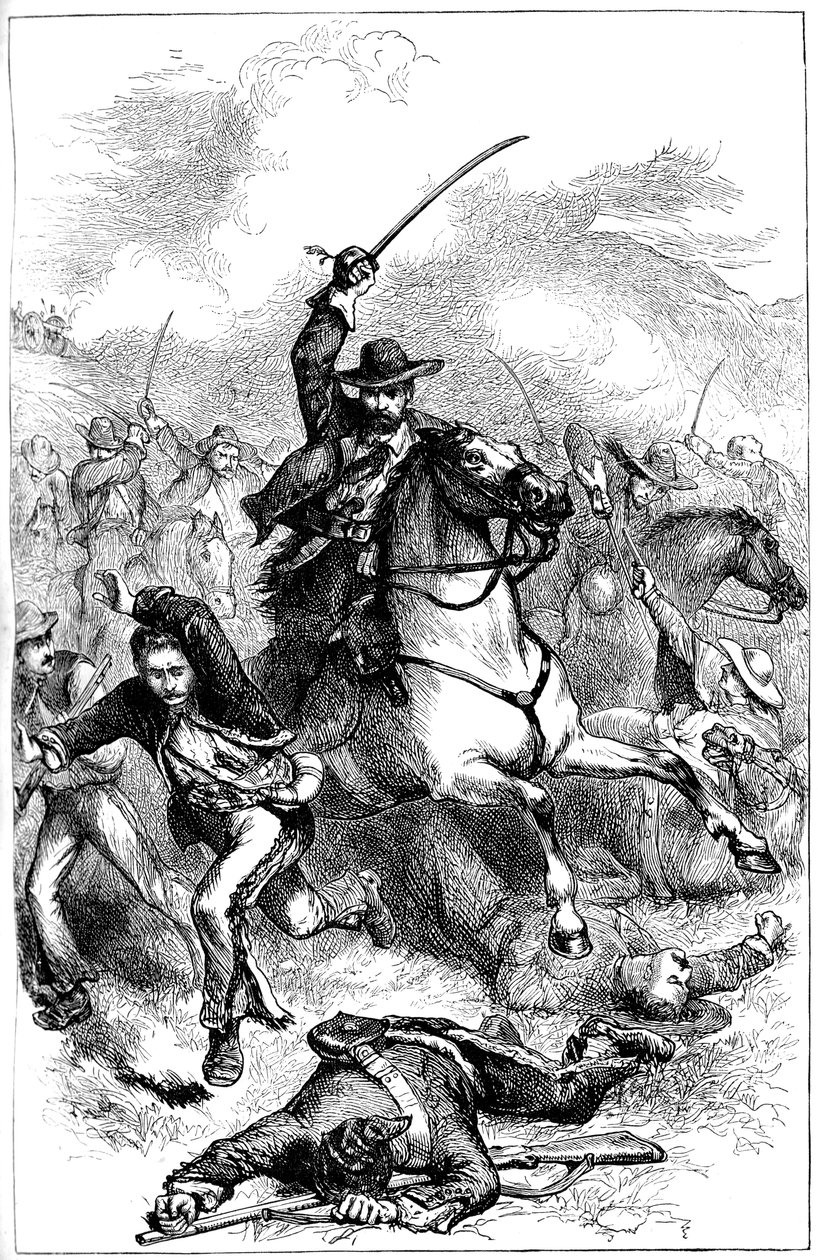 Schlacht von Buena Vista, Mexiko, 1847 ca. 1880 von Unbekannt