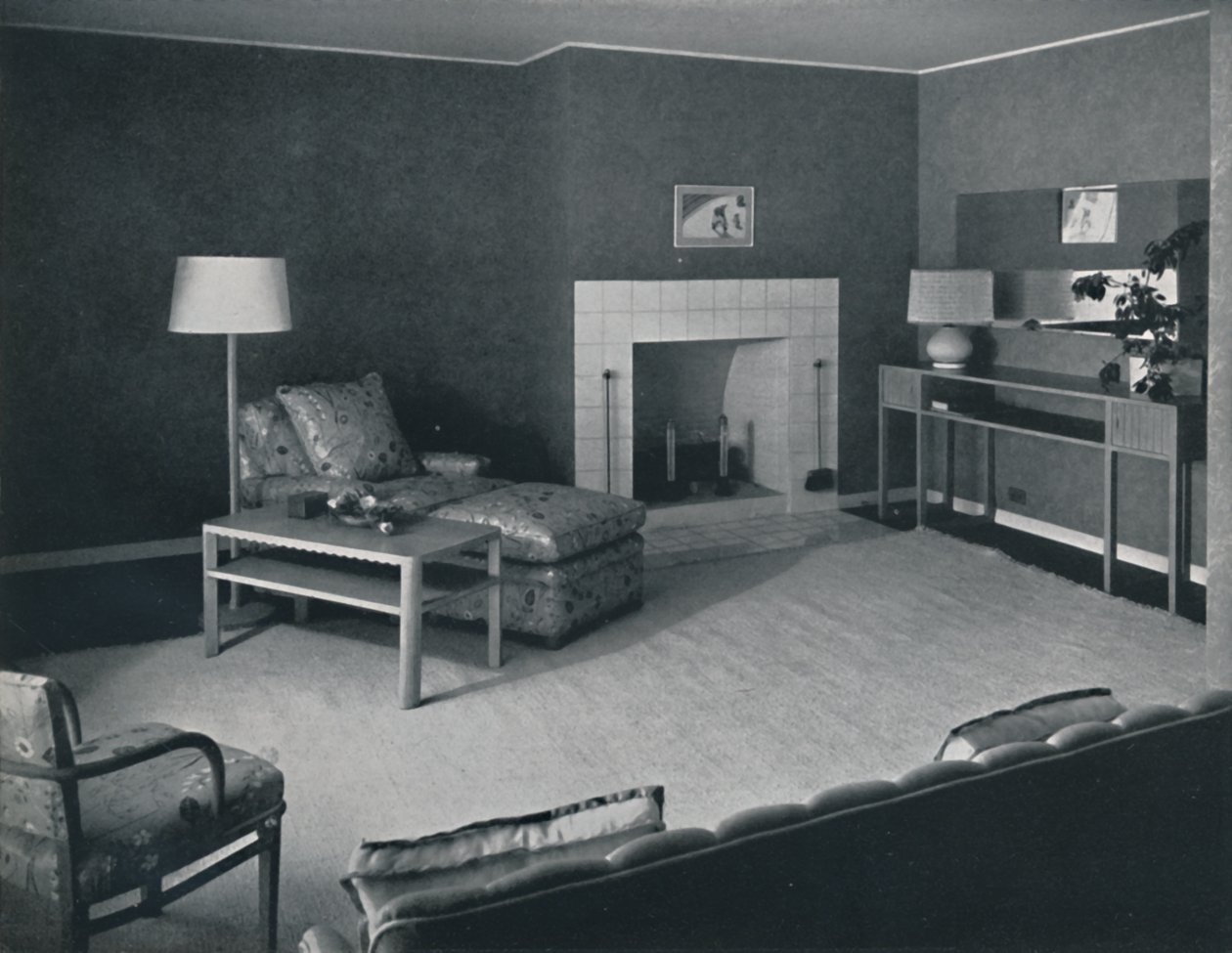 Schlafzimmer im Haus von Herrn Anatole Litvak in Saint Monica, Kalifornien, 1942 von Unbekannt