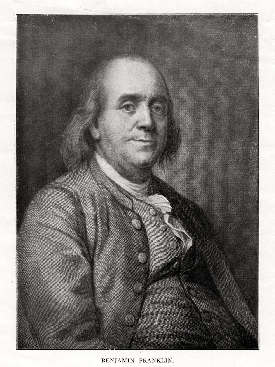 Benjamin Franklin, amerikanischer Staatsmann, Drucker und Wissenschaftler, 20. Jahrhundert von Unbekannt