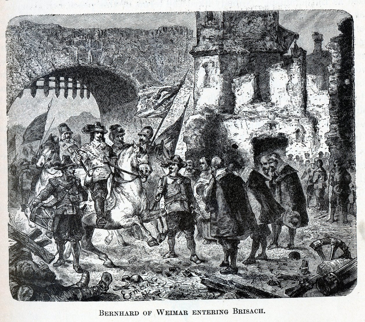 Bernhard von Weimar betritt Breisach, 1882 von Unbekannt