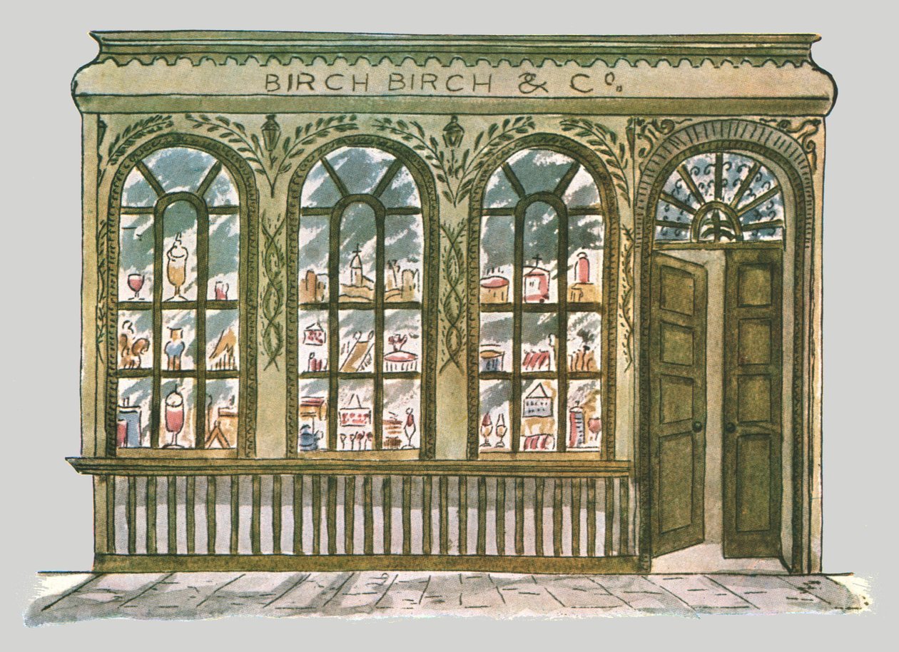 Birchs Ladenfront, City of London, 1928 von Unbekannt