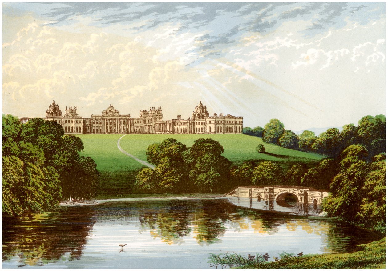 Blenheim Palace, Oxfordshire, Residenz des Herzogs von Marlborough von Unbekannt
