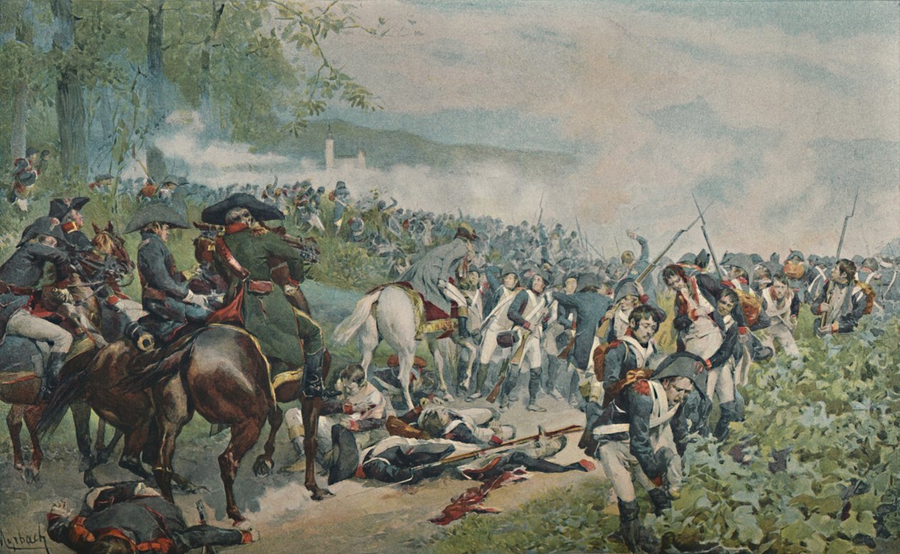 Bonaparte stoppt den französischen Rückzug bei Marengo, 1800, 1896 von Unbekannt
