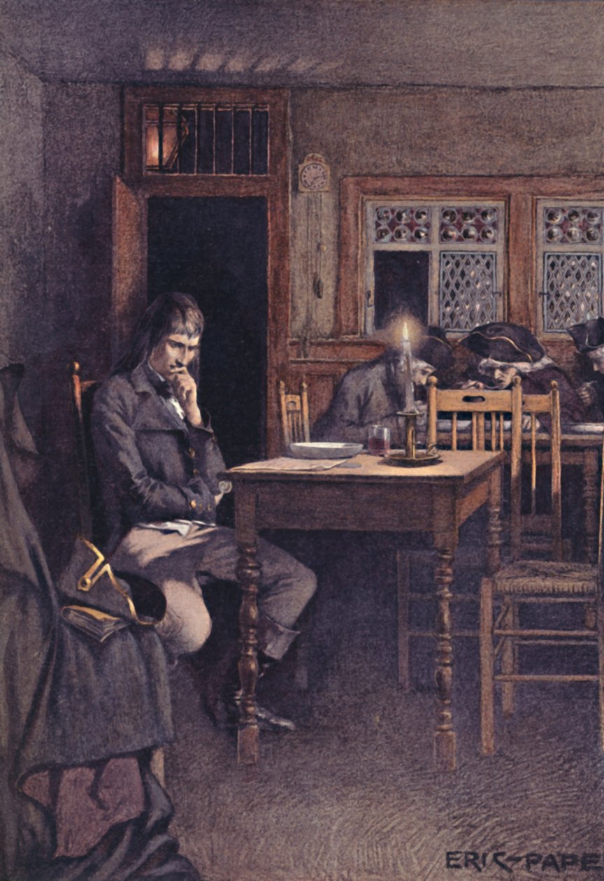 Bonaparte im Jahr 1792 als Besucher eines Sechs-Sous-Restaurants in Paris von Unbekannt