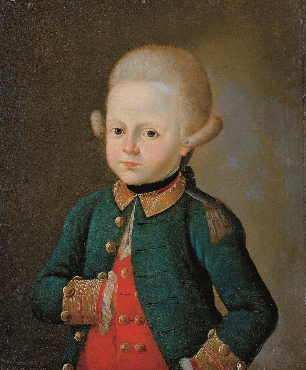 Junger Unteroffizier des Preobraschenski-Regiments, Ende der 1760er Jahre von Unbekannt