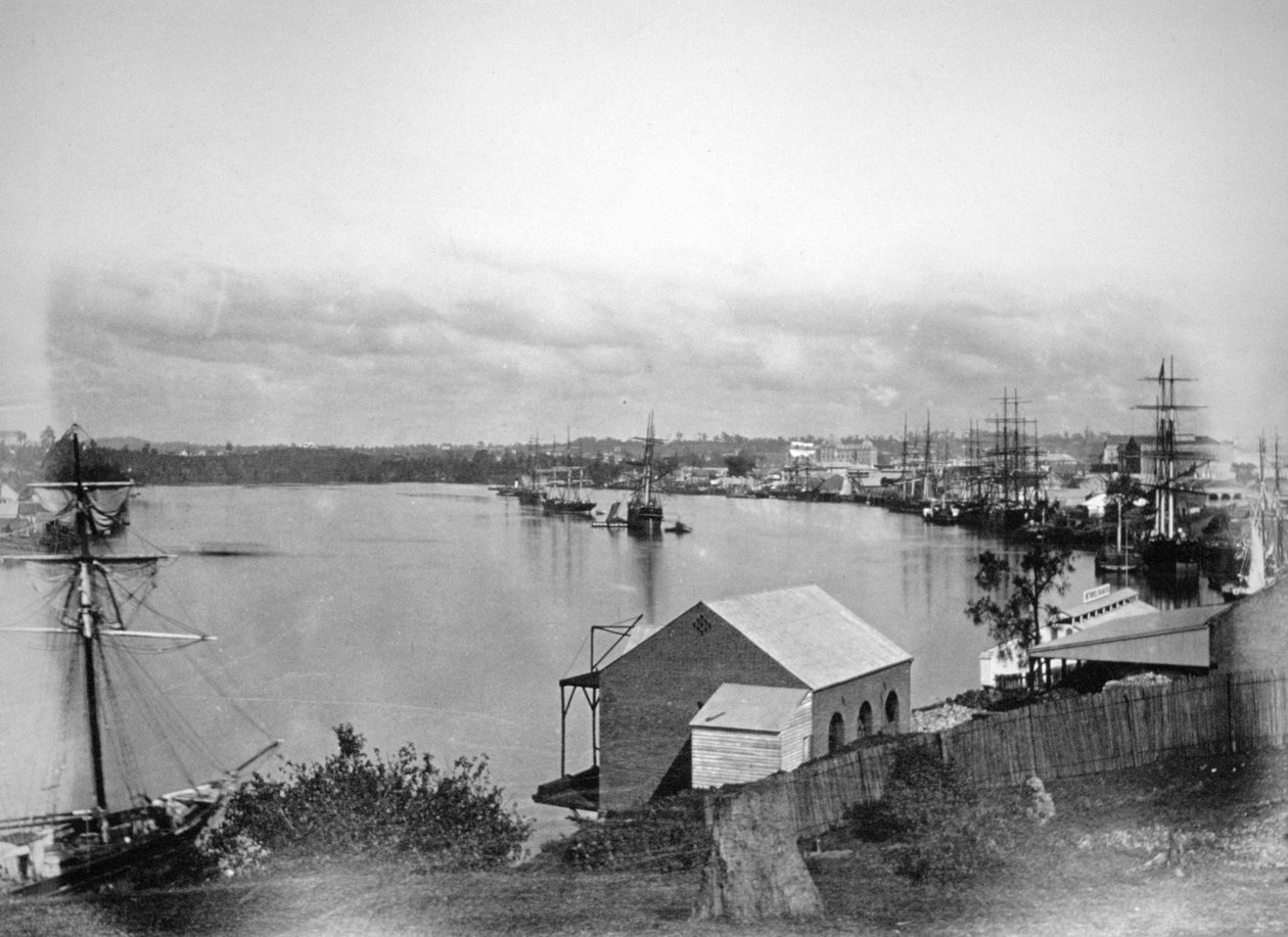 Brisbane River, Südost-Queensland, Australien, 1870-1880 von Unbekannt