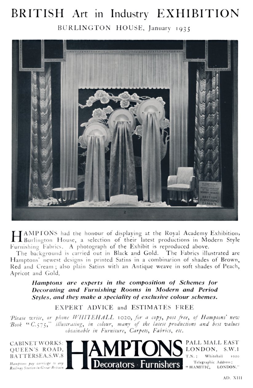 British Art in Industry Exhibition - Burlington House, Januar 1935 von Unbekannt