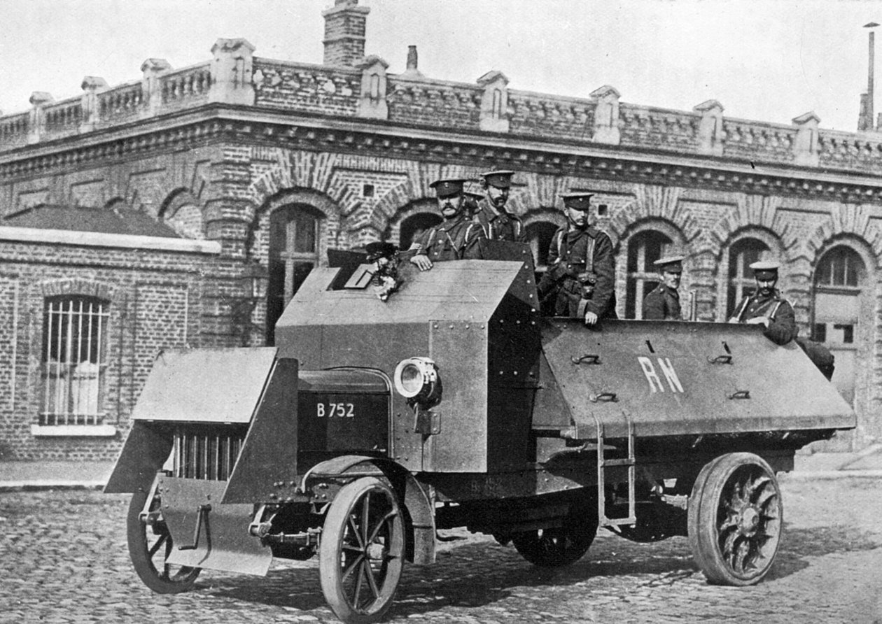 Britisches gepanzertes Fahrzeug, Erster Weltkrieg, 1914-1918, um 1920 von Unbekannt
