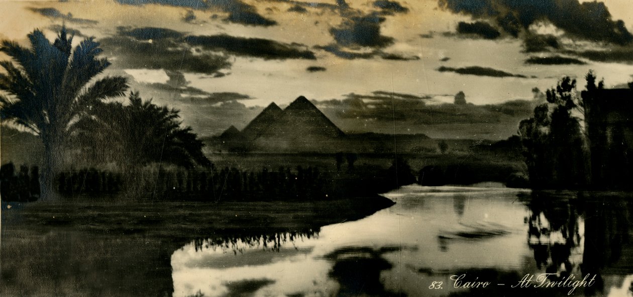 Kairo - In der Dämmerung, ca. 1918-1939 von Unbekannt