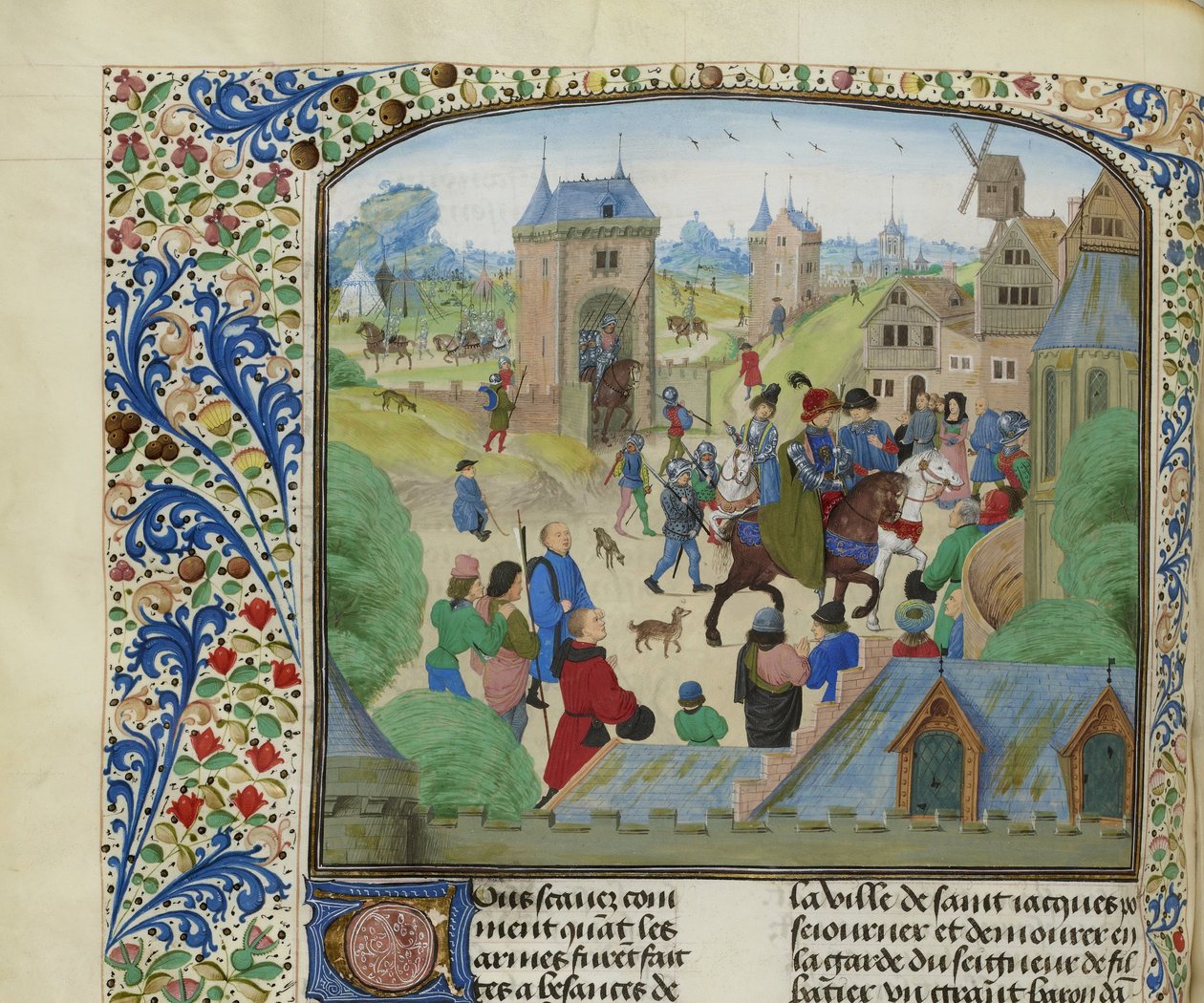 Eroberung von Orense durch die englische Armee, 1387, ca. 1470-1475 von Unbekannt