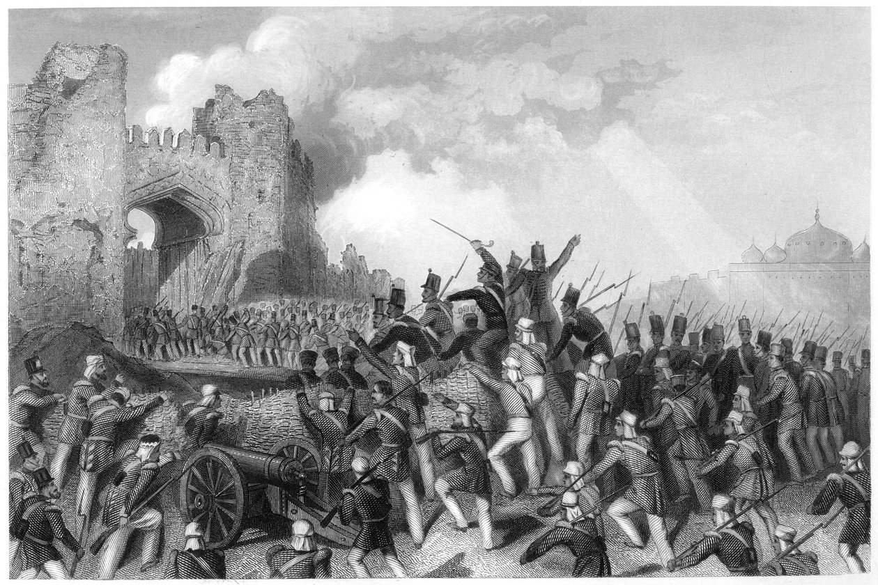 Eroberung des Kaschmir-Tors, Angriff auf Delhi von Unbekannt