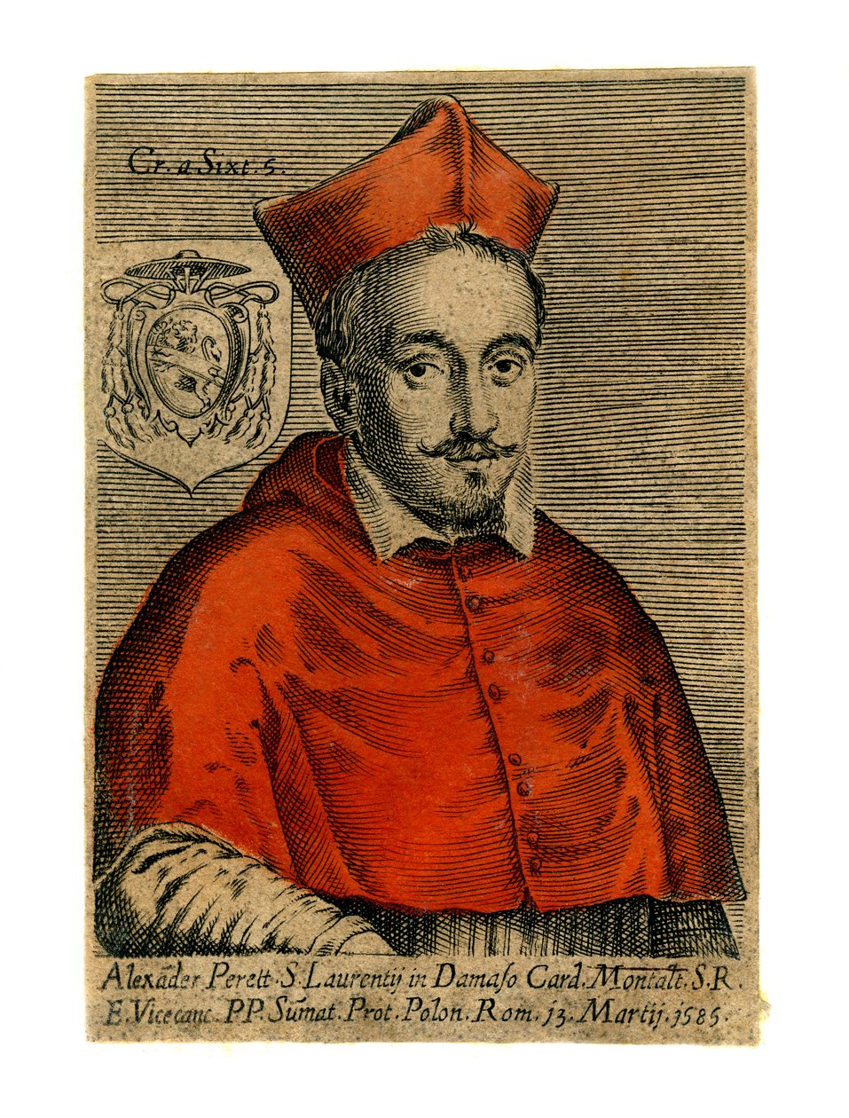 Kardinal Alexander Perett, 1585 von Unbekannt