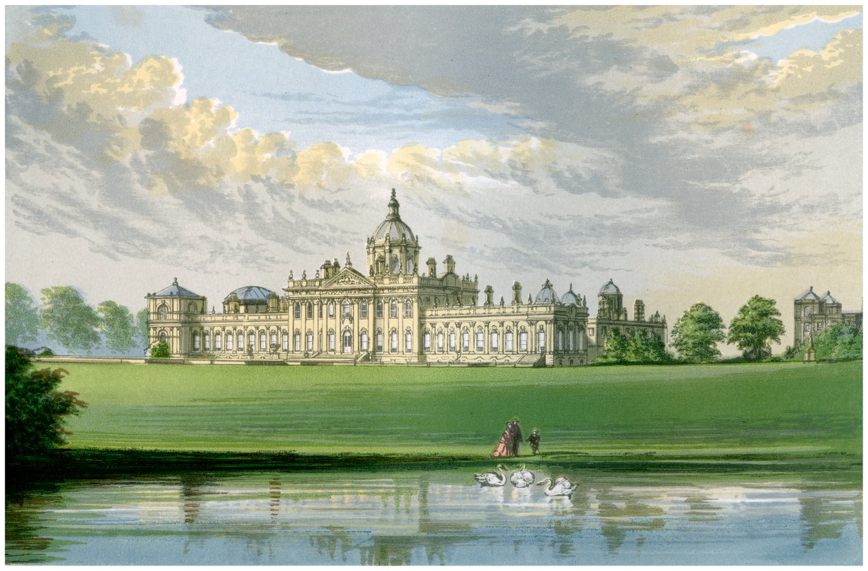 Castle Howard, Yorkshire, Heimat des Earl of Carlisle, um 1880 von Unbekannt